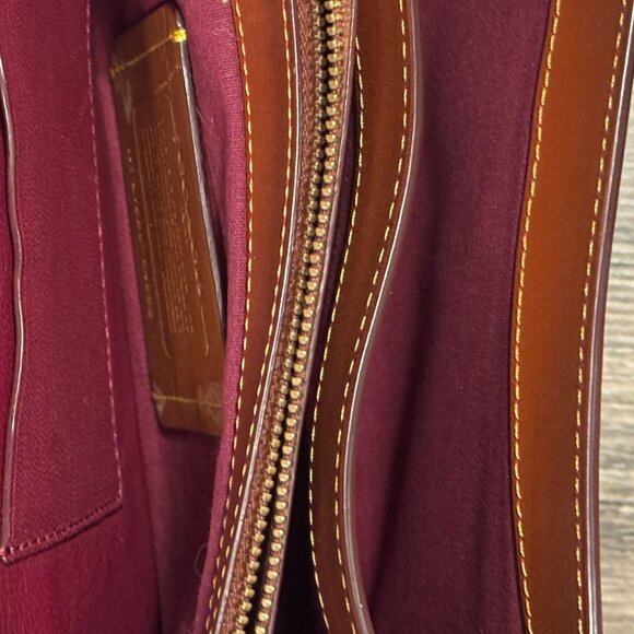 Coach 54652 Prairie Signature Riley Tan Rust Crossbody Bag - Picture 7 of 8